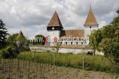 Imagine cu biserica fortificata Merghindeal