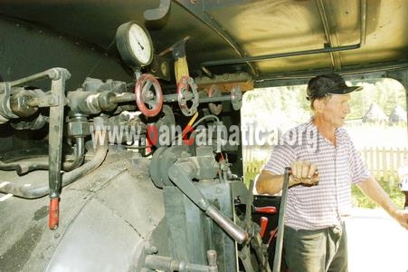 Mocanita la Moldovita - mecanicul mocanitei